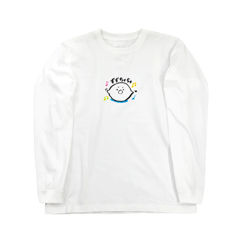 道産子あーかのぼんやりショップの躍る道産子あざらしくん Long Sleeve T-Shirt