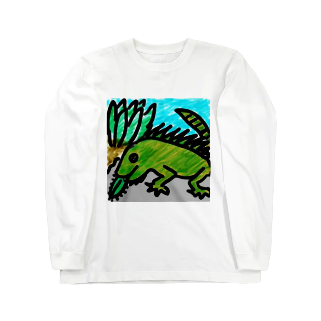 Sanae Okamotoのイグアナ Long Sleeve T-Shirt