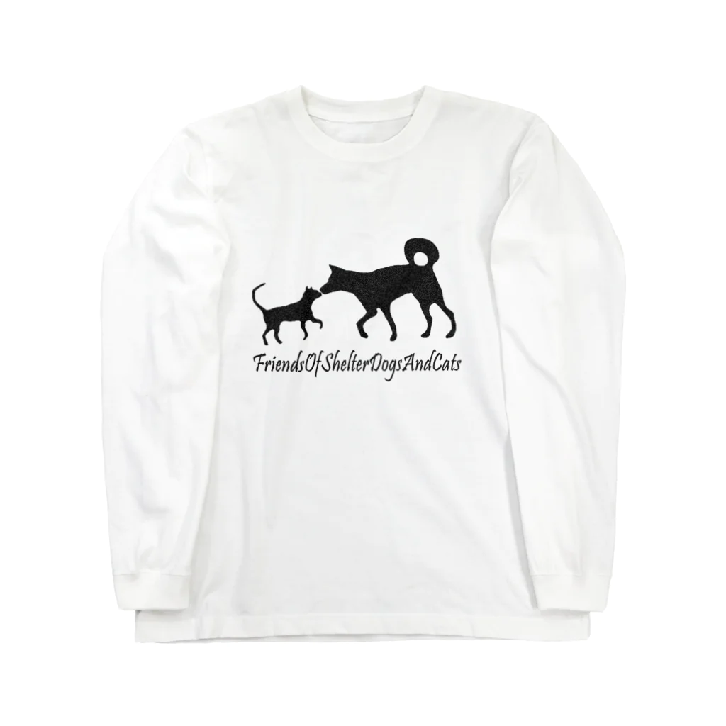 保健所犬猫応援団の保健所犬猫応援団 롱 슬리브 티셔츠