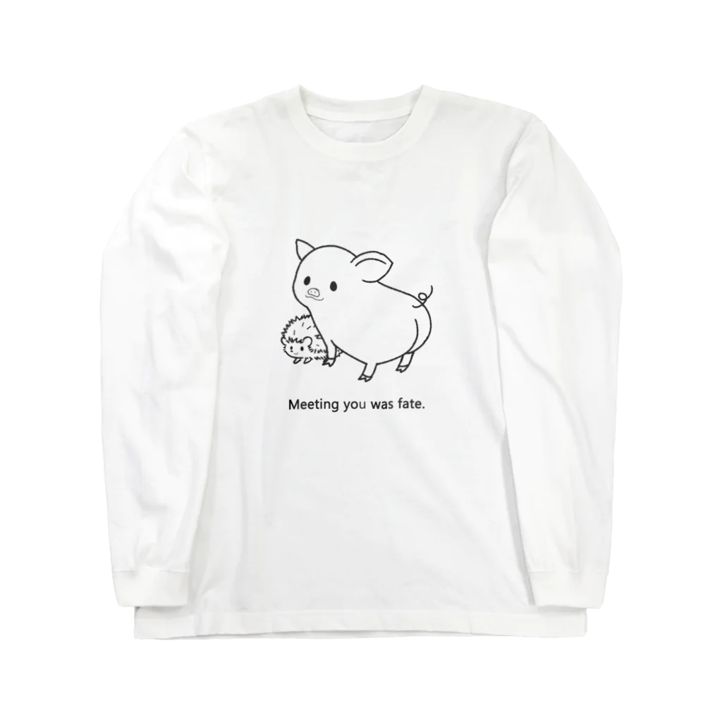 Hanamiのぶたとハリネズミ Long Sleeve T-Shirt