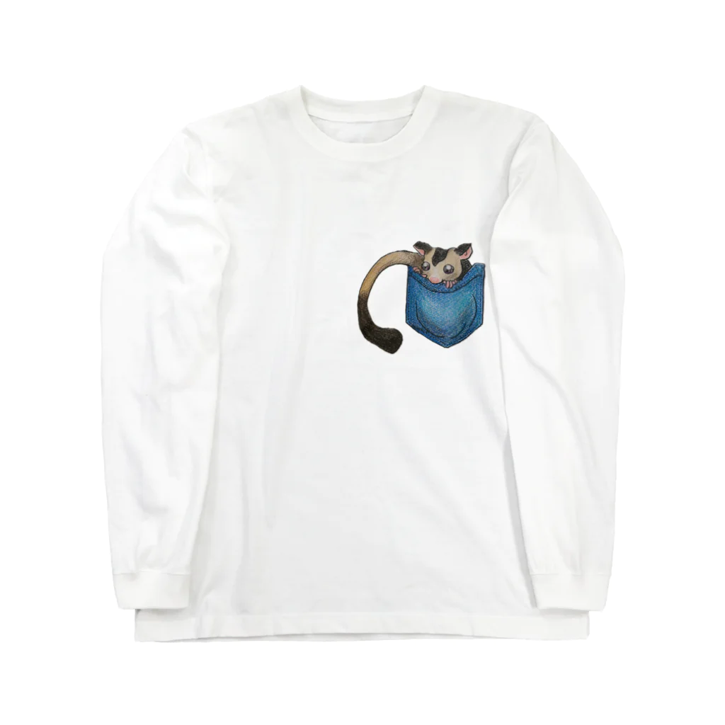 結cafe のポケットからフクモモ Long Sleeve T-Shirt