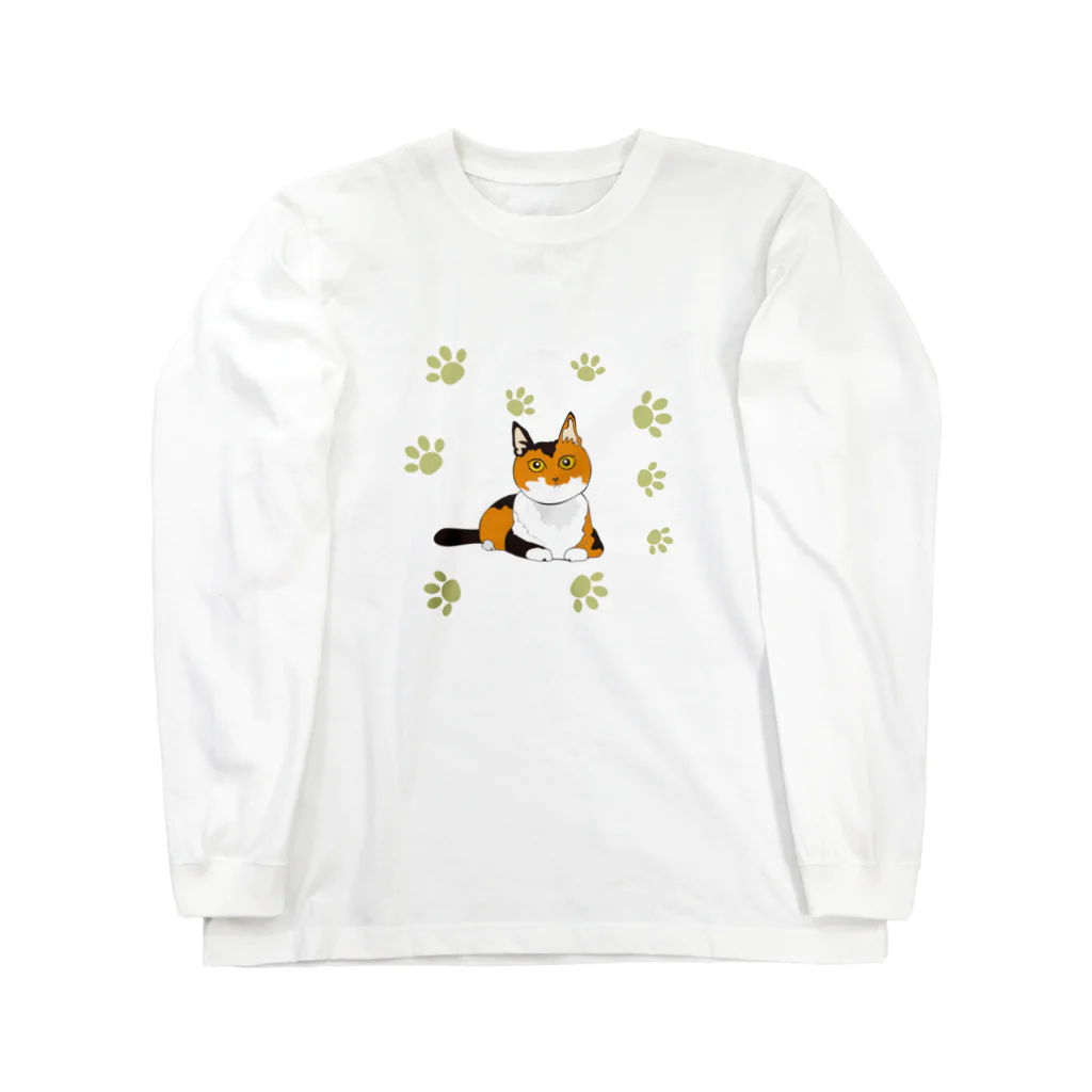 amamartの猫ちゃんと一緒 Long Sleeve T-Shirt