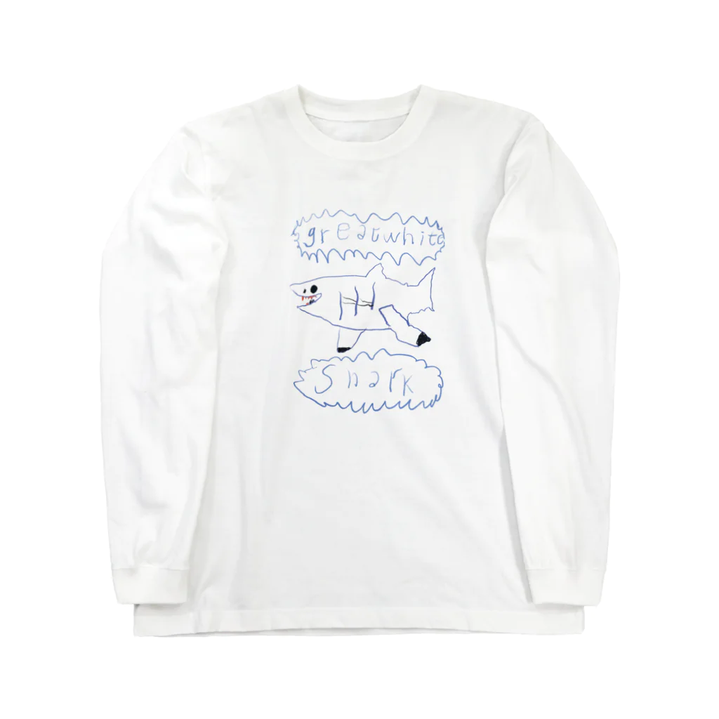 sotagogoのgreat white shark ロングスリーブTシャツ