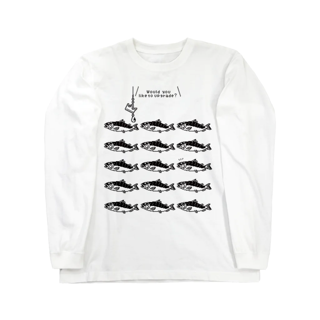 イラスト MONYAAT のサーモンサモタンの群れ A Long Sleeve T-Shirt