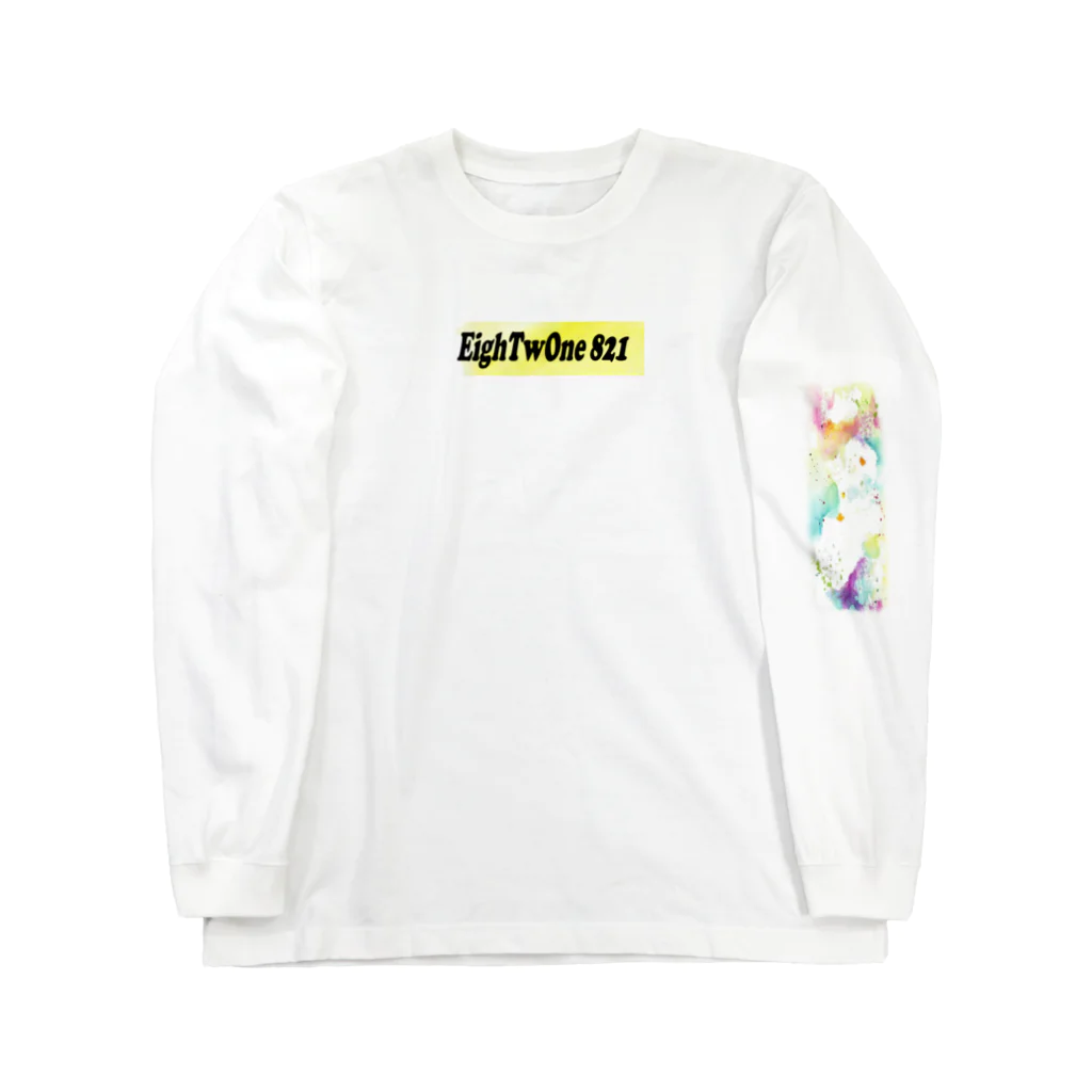 ストリートファッションはEighTwOne-821-(えいとぅーわん はちにーいち)のボックスLOGO ロングスリーブTシャツ