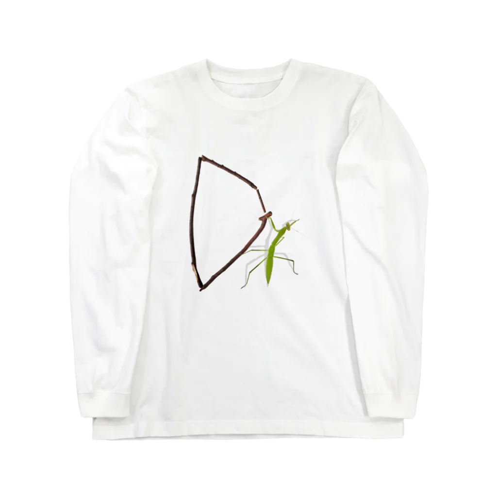 aicecreamの【D】カマキリついてるよ！イニシャル Long Sleeve T-Shirt