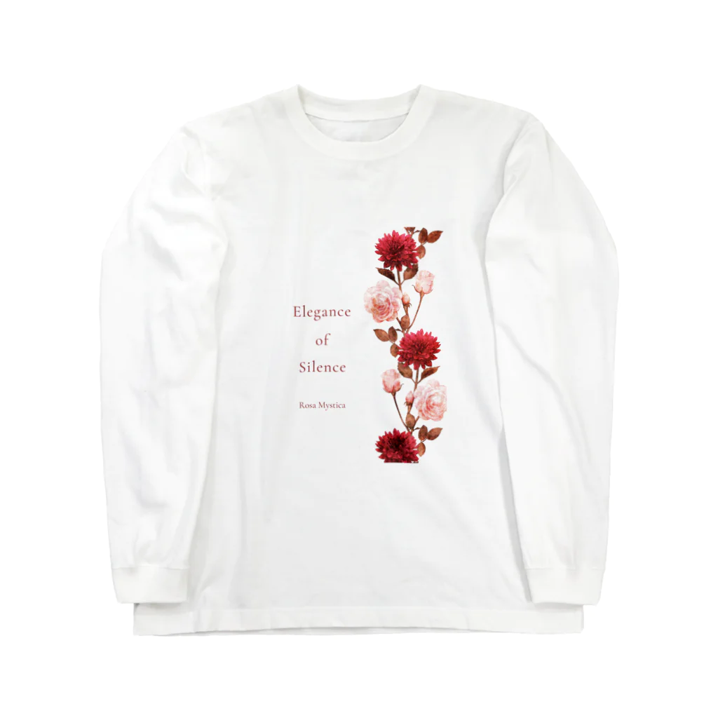 Rosa Mysticaのダリア＆ローズ antique red ロングスリーブTシャツ