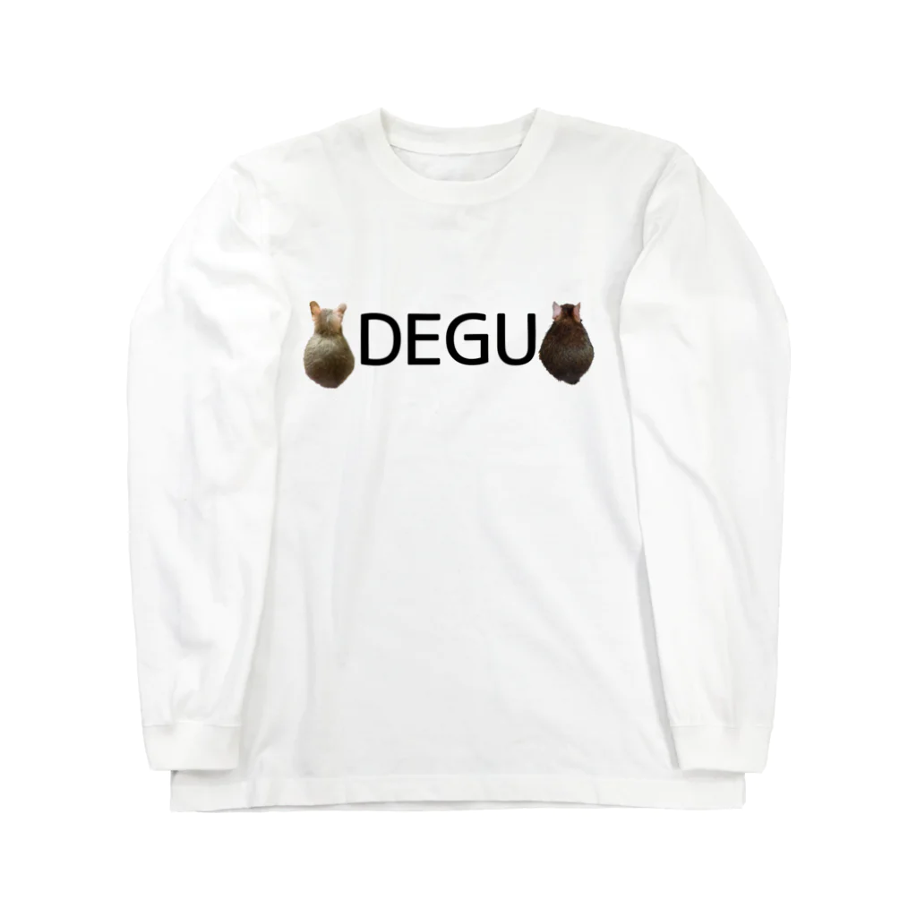 bonguのデグーの後頭部 W Long Sleeve T-Shirt