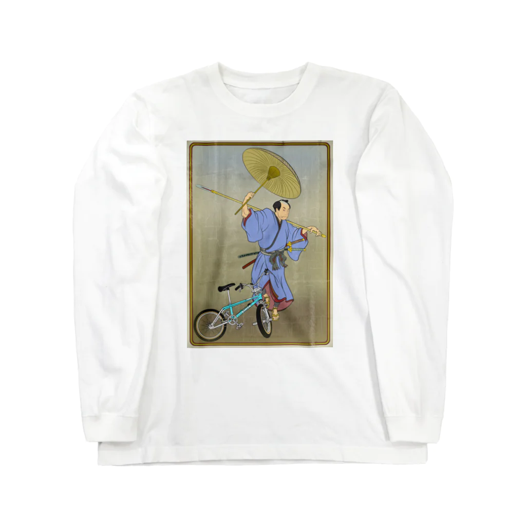 nidan-illustrationの"bmx samurai" #1 Long Sleeve T-Shirt