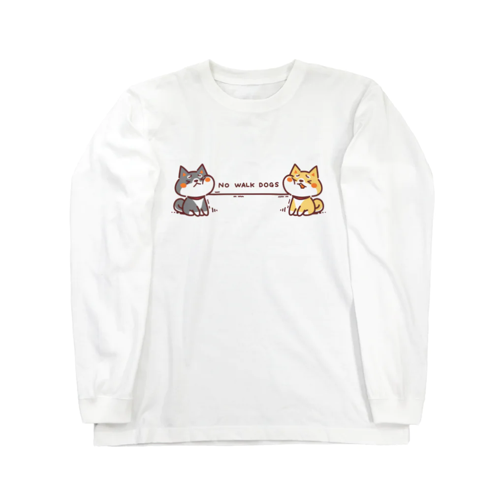 つくし日和のNO WALK DOGS ロングスリーブTシャツ