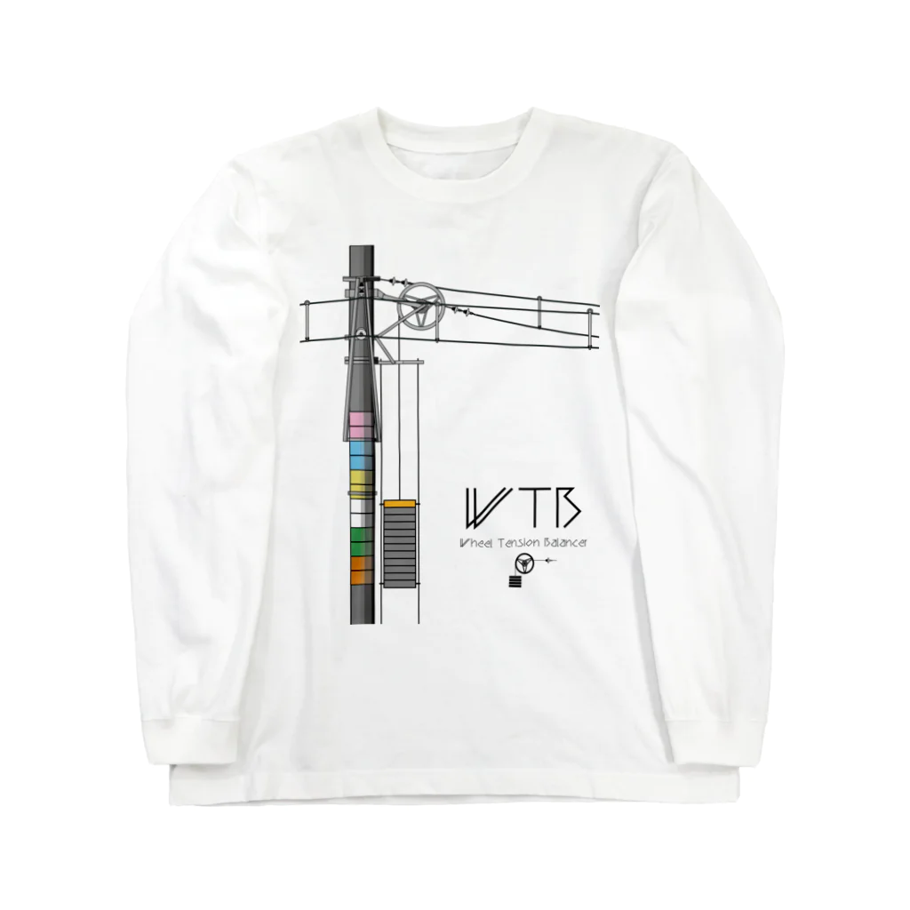 新商品PTオリジナルショップのWTBと電柱（高崎エリア） ロングスリーブTシャツ