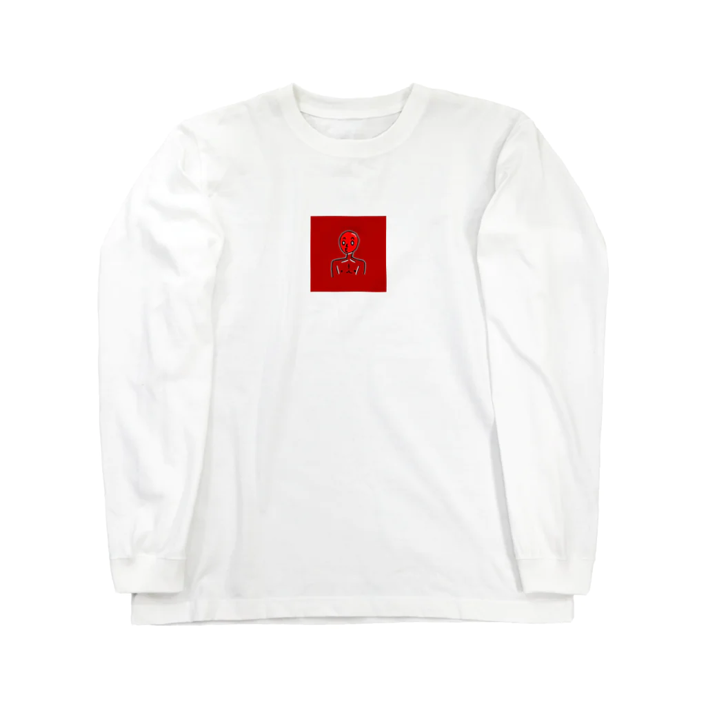 7ぶんの3まのRed Person  Long Sleeve T-Shirt