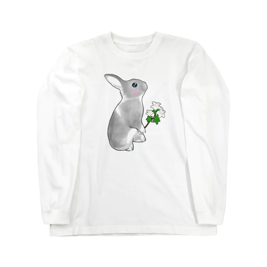 Mock’n Rollのうさぎのモックその3 純白の花を君に Long Sleeve T-Shirt