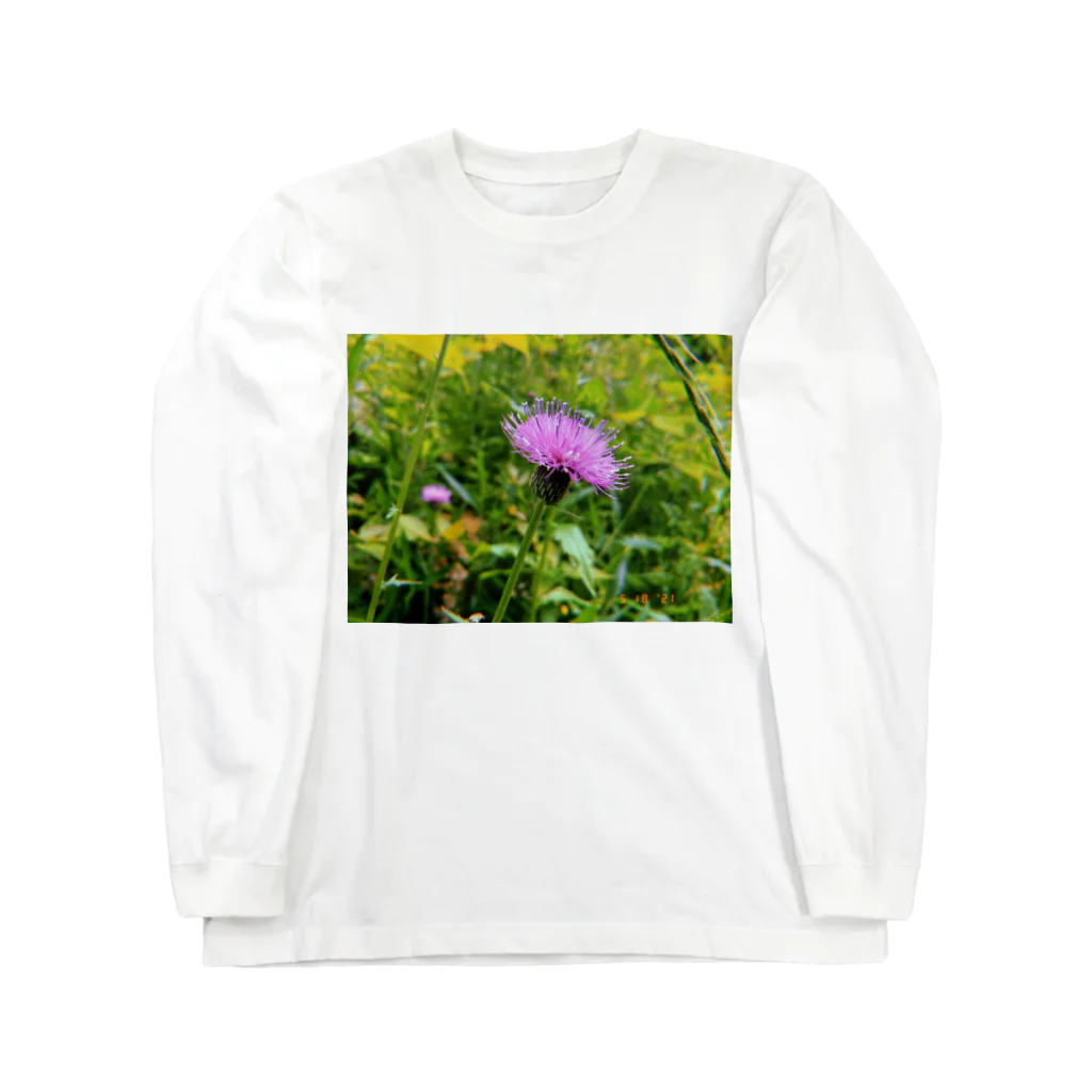 あかりょ〜ちゃんの購入者の方に花の名前教えて貰いたいTシャツ Long Sleeve T-Shirt