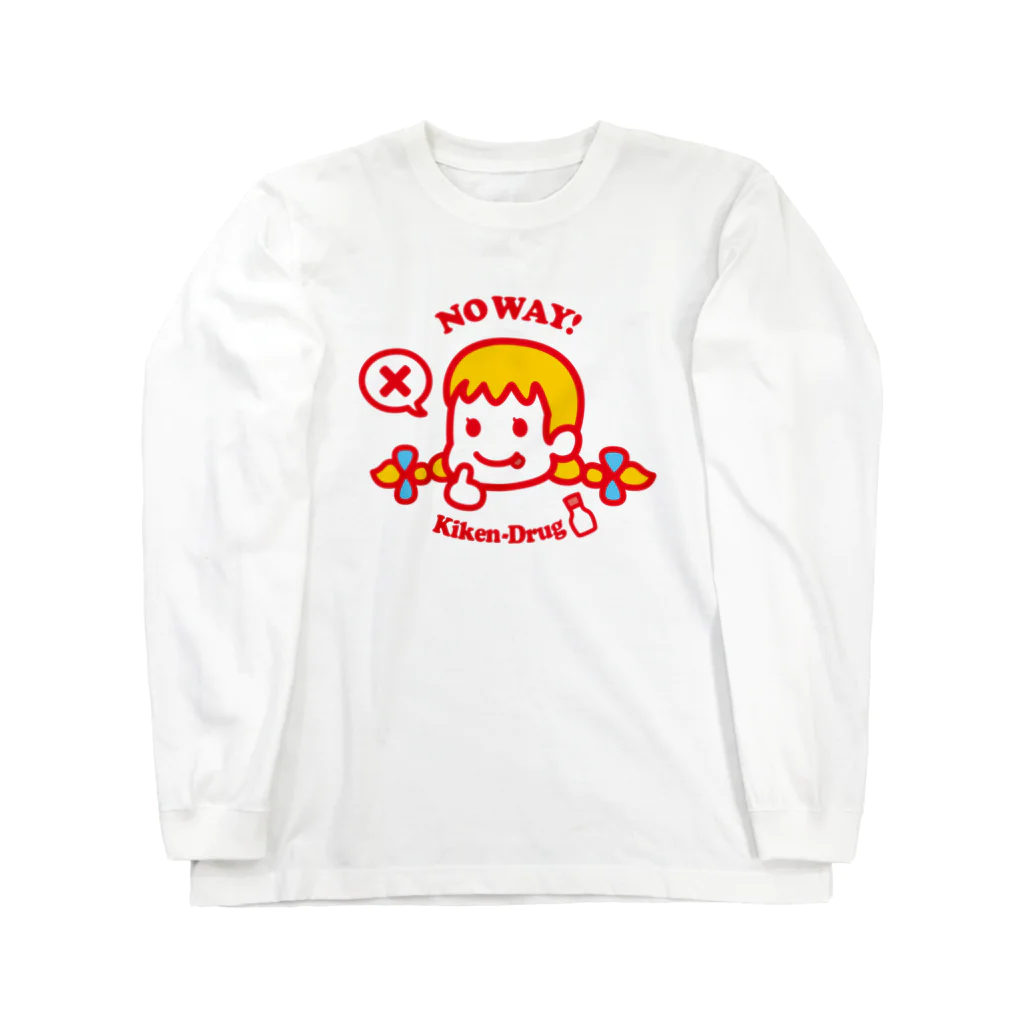 寒がりモンスターの危険ドラッグちゃん ロングスリーブTシャツ