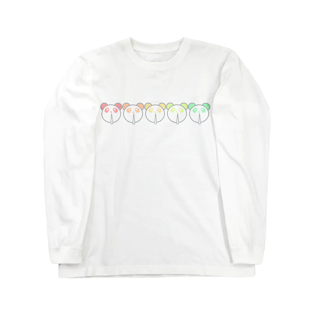 BIEN des PIENのBIEN des PIEN　ぴえんパンダ（パステル） Long Sleeve T-Shirt