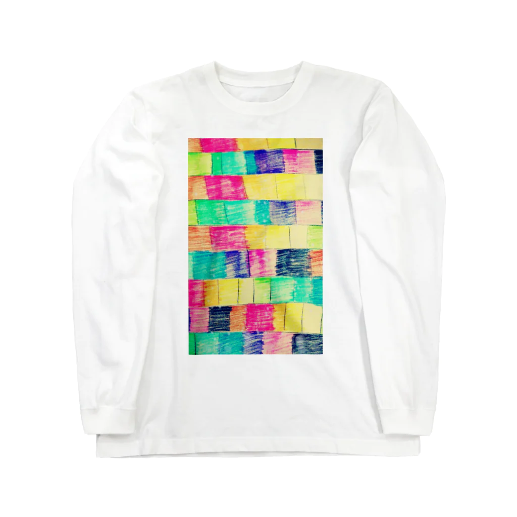 rice111のレンガ柄 Long Sleeve T-Shirt