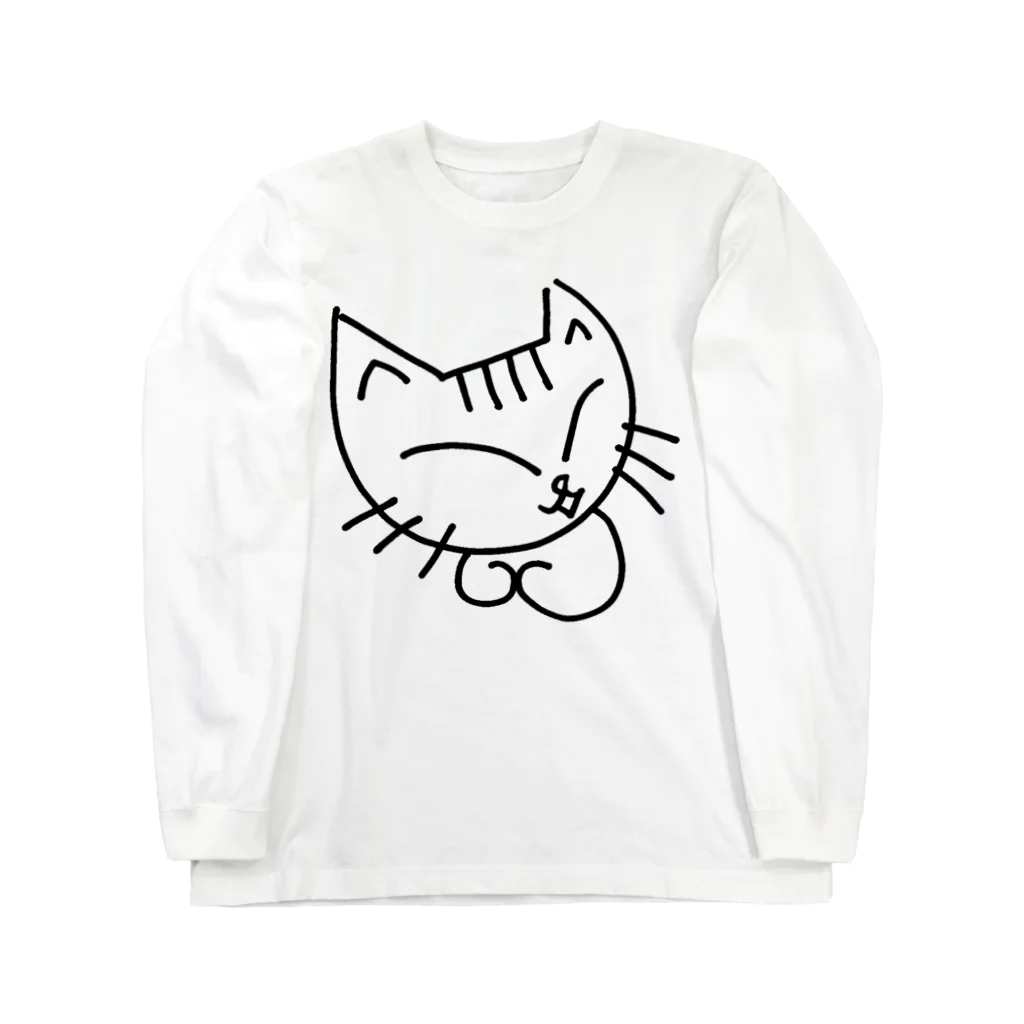 Satosee!Link（サトシドットリンク）のしろねこのミケコ。 Long Sleeve T-Shirt