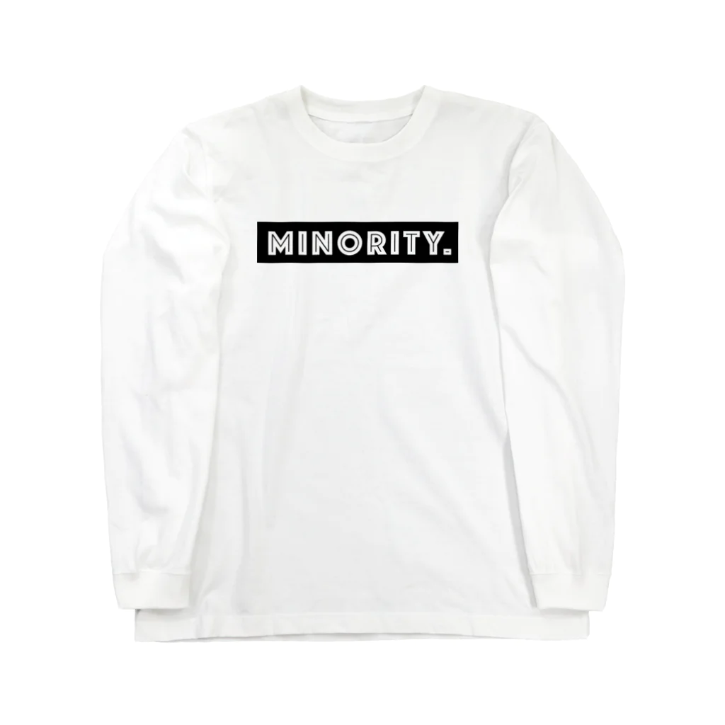 mincora.のMINORITY.　- black ver. 02 - Long Sleeve T-Shirt