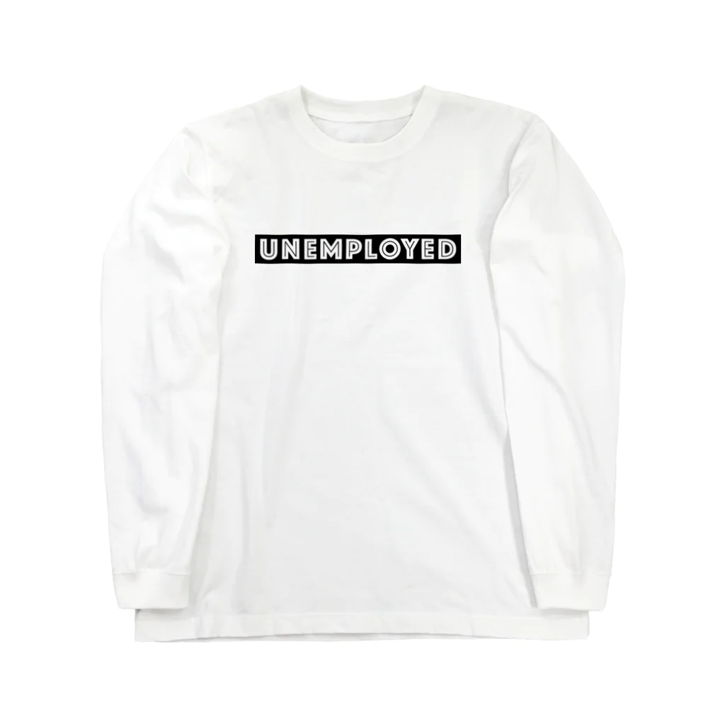 mincora.のニート UNEMPLOYED　- black ver. 02 - ロングスリーブTシャツ