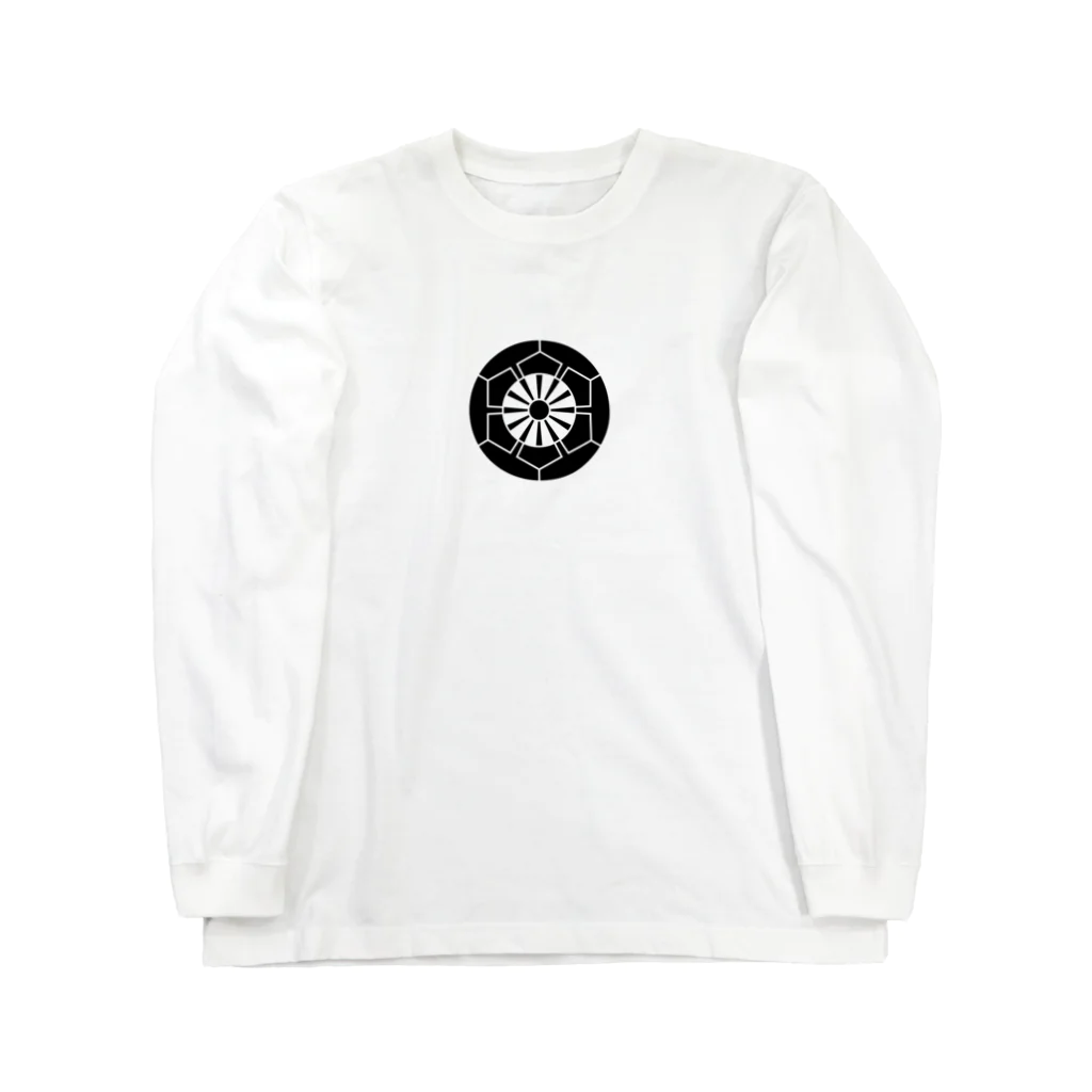 色々雑貨屋さんの榊原源氏車紋 Long Sleeve T-Shirt