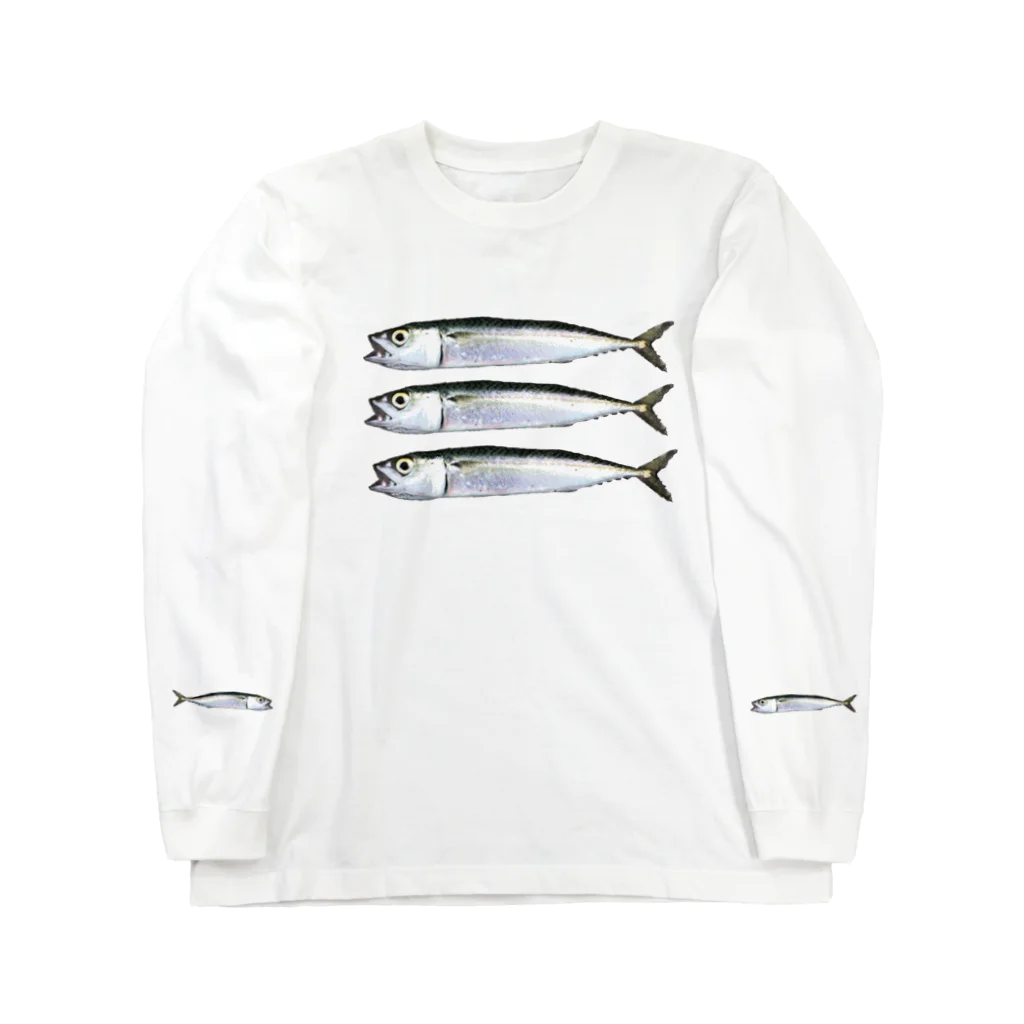 INASBY 髑髏毒郎のちっサバ横3 Long Sleeve T-Shirt