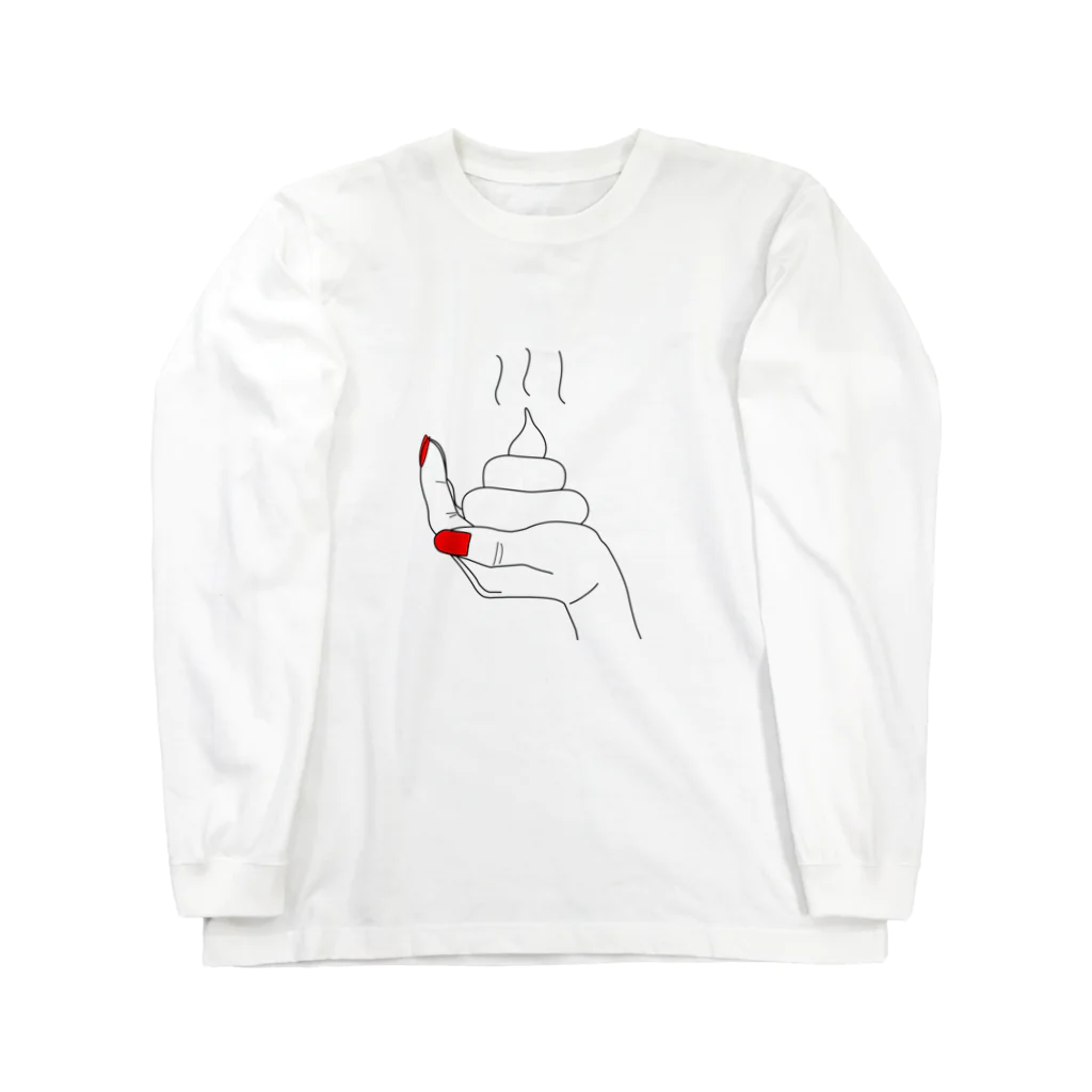 猫一族のうんこ（手乗り） Long Sleeve T-Shirt