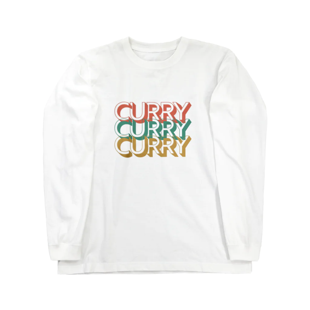 puyopuyoのCURRYロゴ ロングスリーブTシャツ