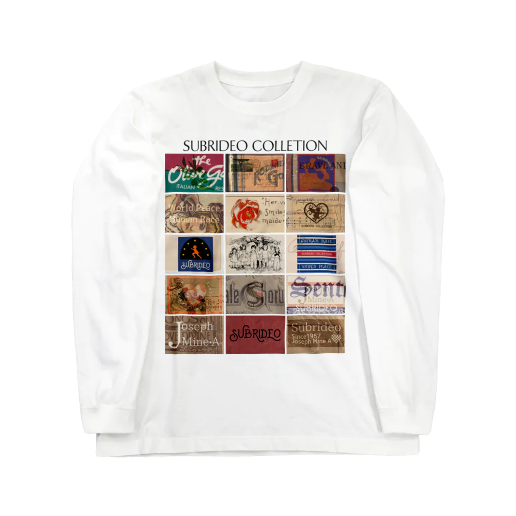 スブリデオのアンティークタグのコラージュ！ Long Sleeve T-Shirt