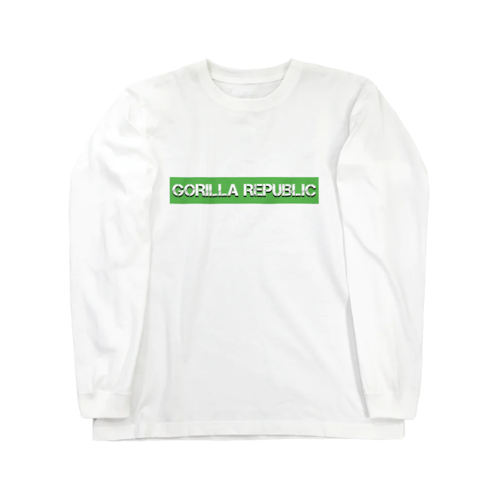 ゴリラ共和国 グッズショップのボックスロゴ① 欅坂カラーver. Long Sleeve T-Shirt