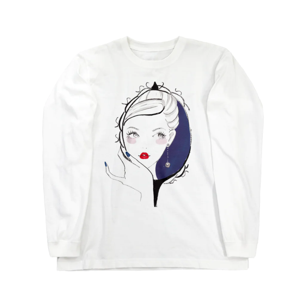 Jojo Yan | A Fashion Illustratorの鏡中の私 Long Sleeve T-Shirt