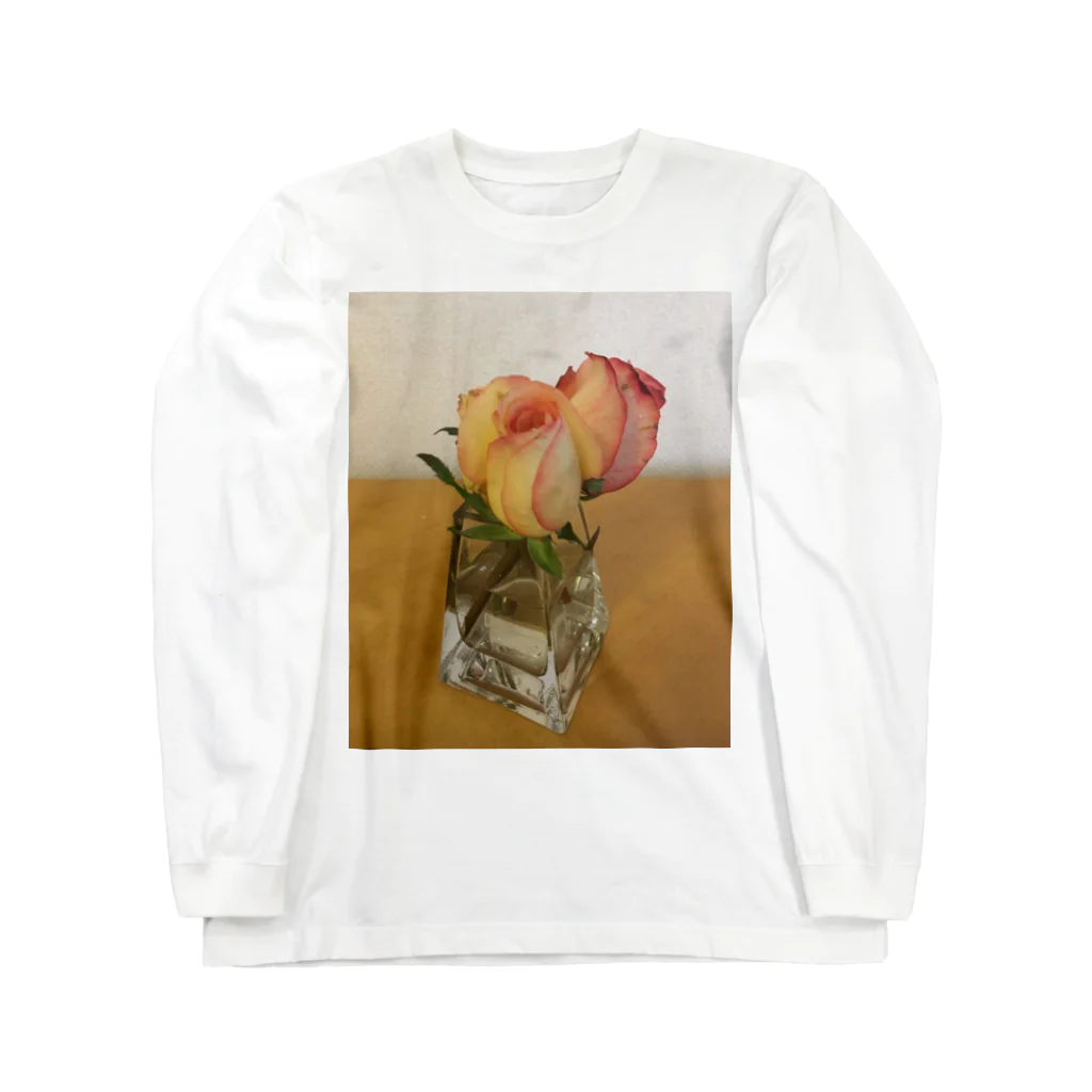 GreenTrexのバラのある生活 ロングスリーブTシャツ