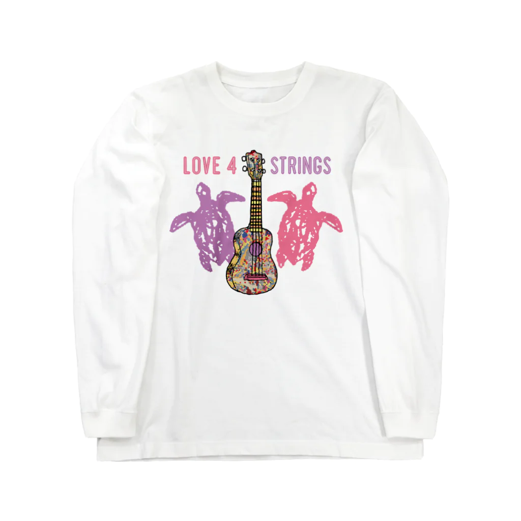 TAKESHI IS TAKESHIのUKULELE_love4strings ロングスリーブTシャツ