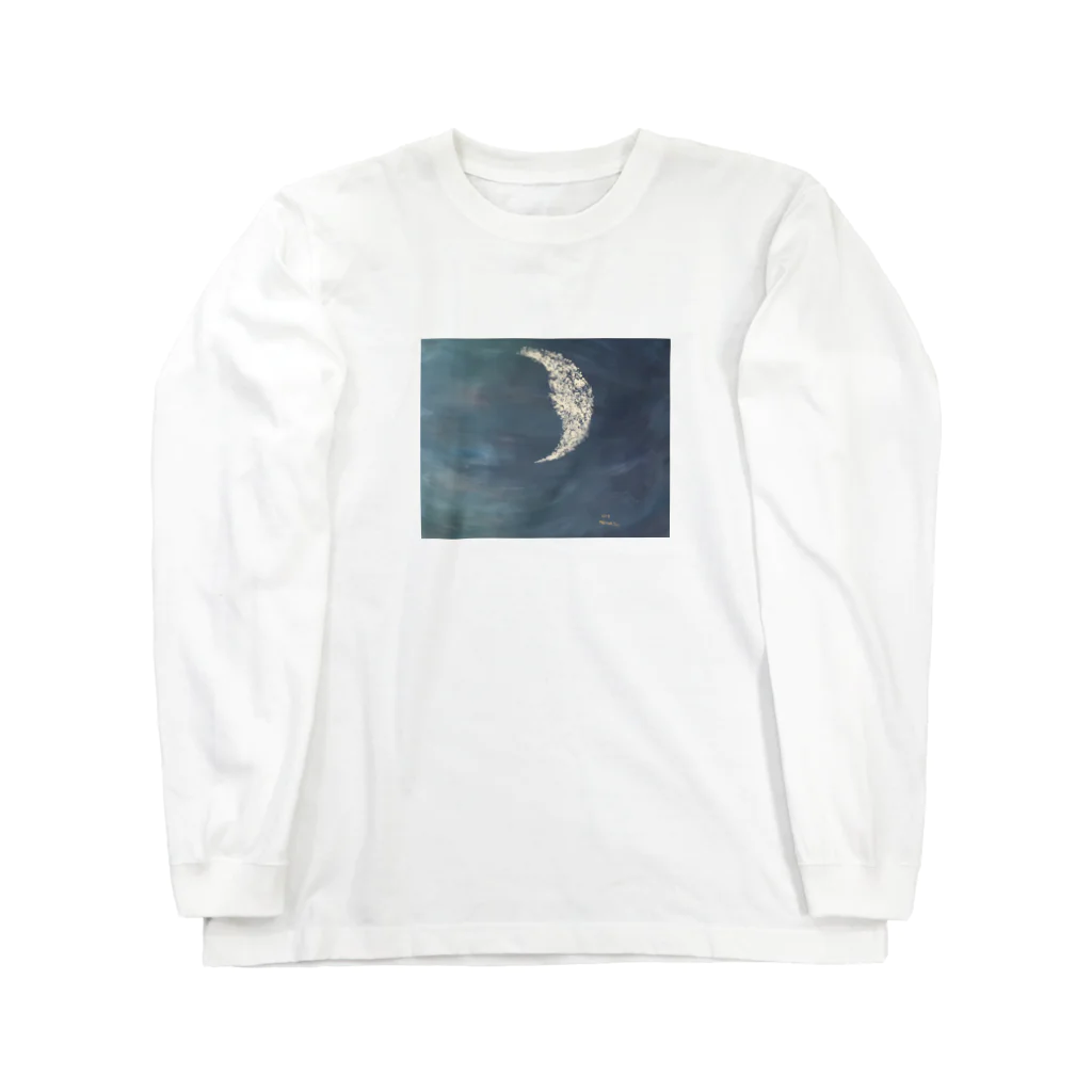 MAINA YUI SHOPの浮かぶ月 Long Sleeve T-Shirt