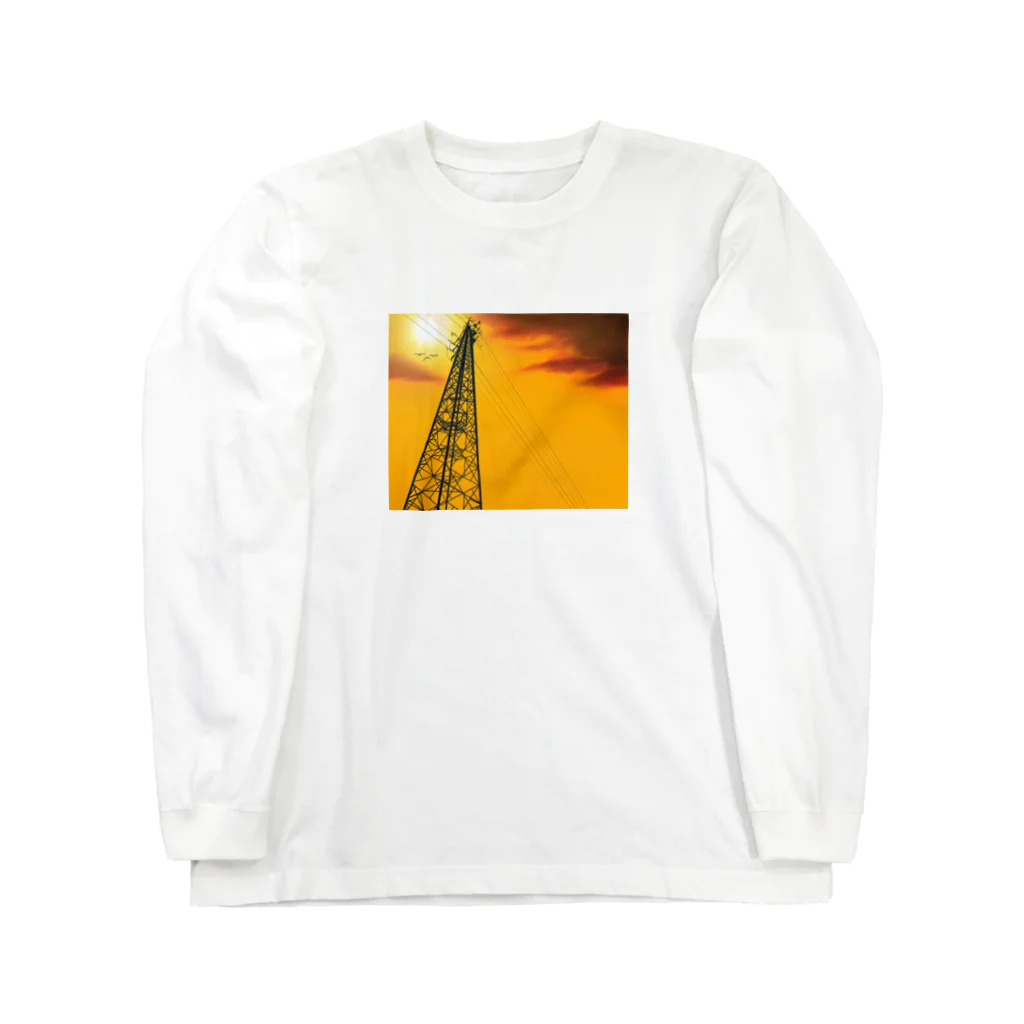 Psyche Webの夕景 ロングスリーブTシャツ