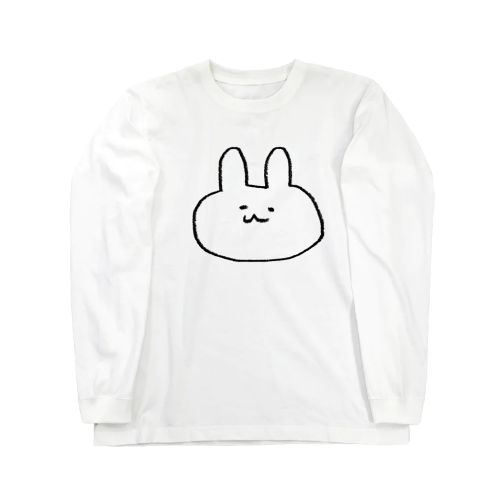 misopiyoのシンプルなうさぎ Long Sleeve T-Shirt