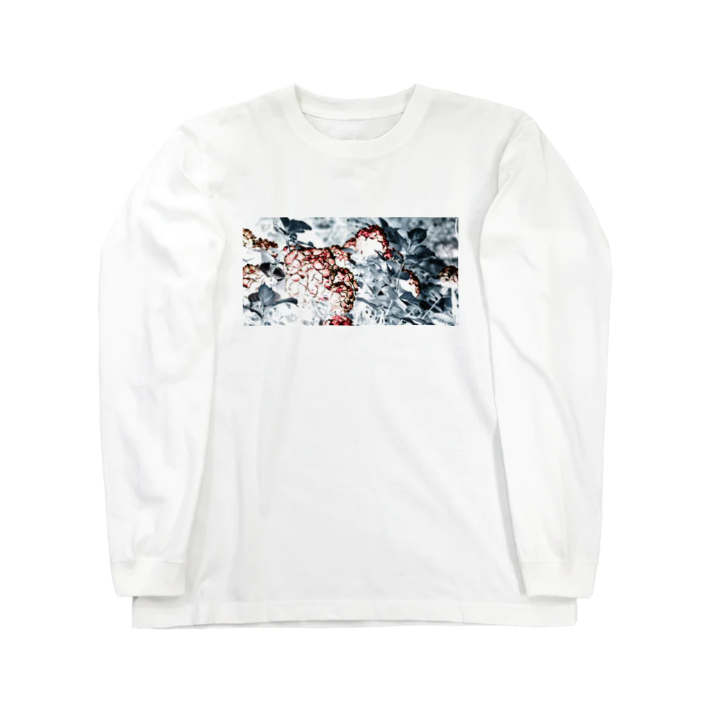 Yukkeの紫陽花グラフィックT Long Sleeve T-Shirt