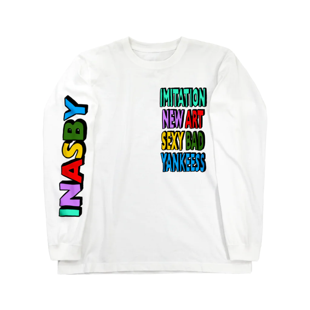 INASBY 髑髏毒郎のINASBYスケボーボーボー&ボサボサ Long Sleeve T-Shirt