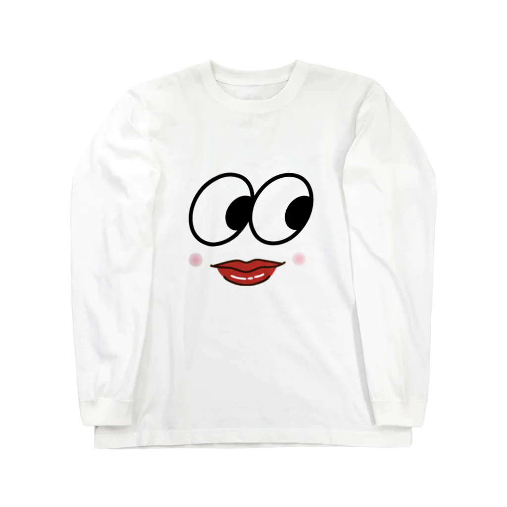 poco✩A☆pocoの面白いお顔 Long Sleeve T-Shirt