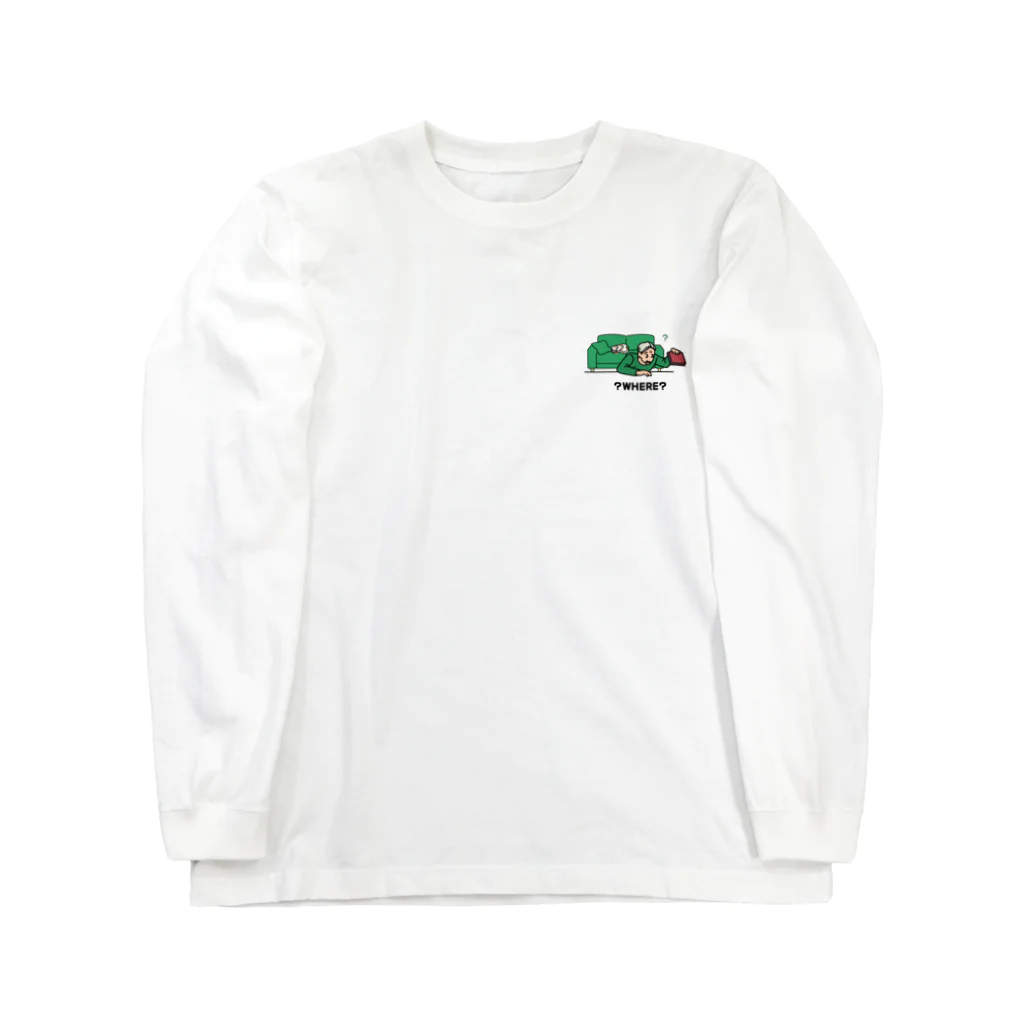 38　サンパチのどこメガネTシャツシリーズ　グリーン Long Sleeve T-Shirt