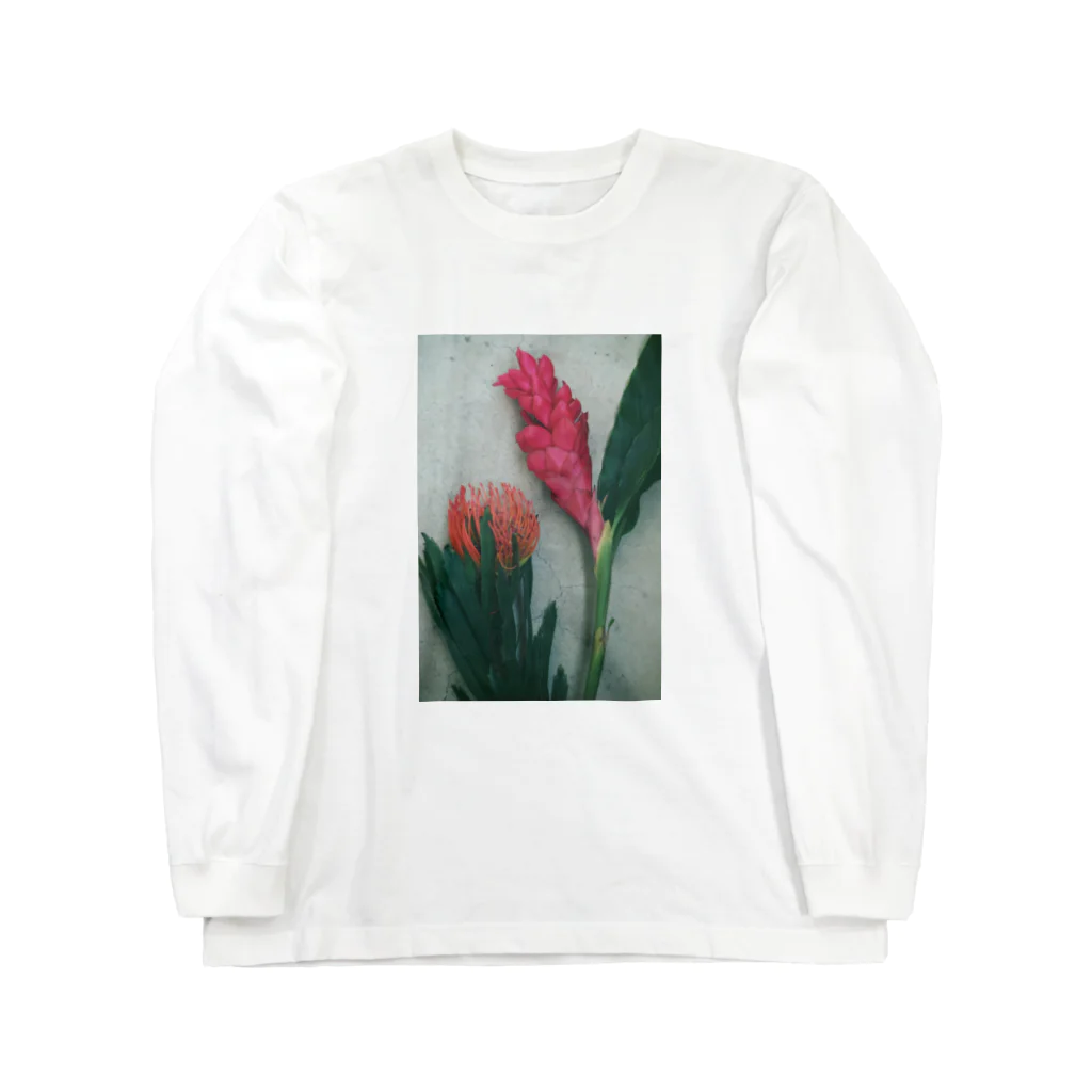 botanical museumのflower Long Sleeve T-Shirt