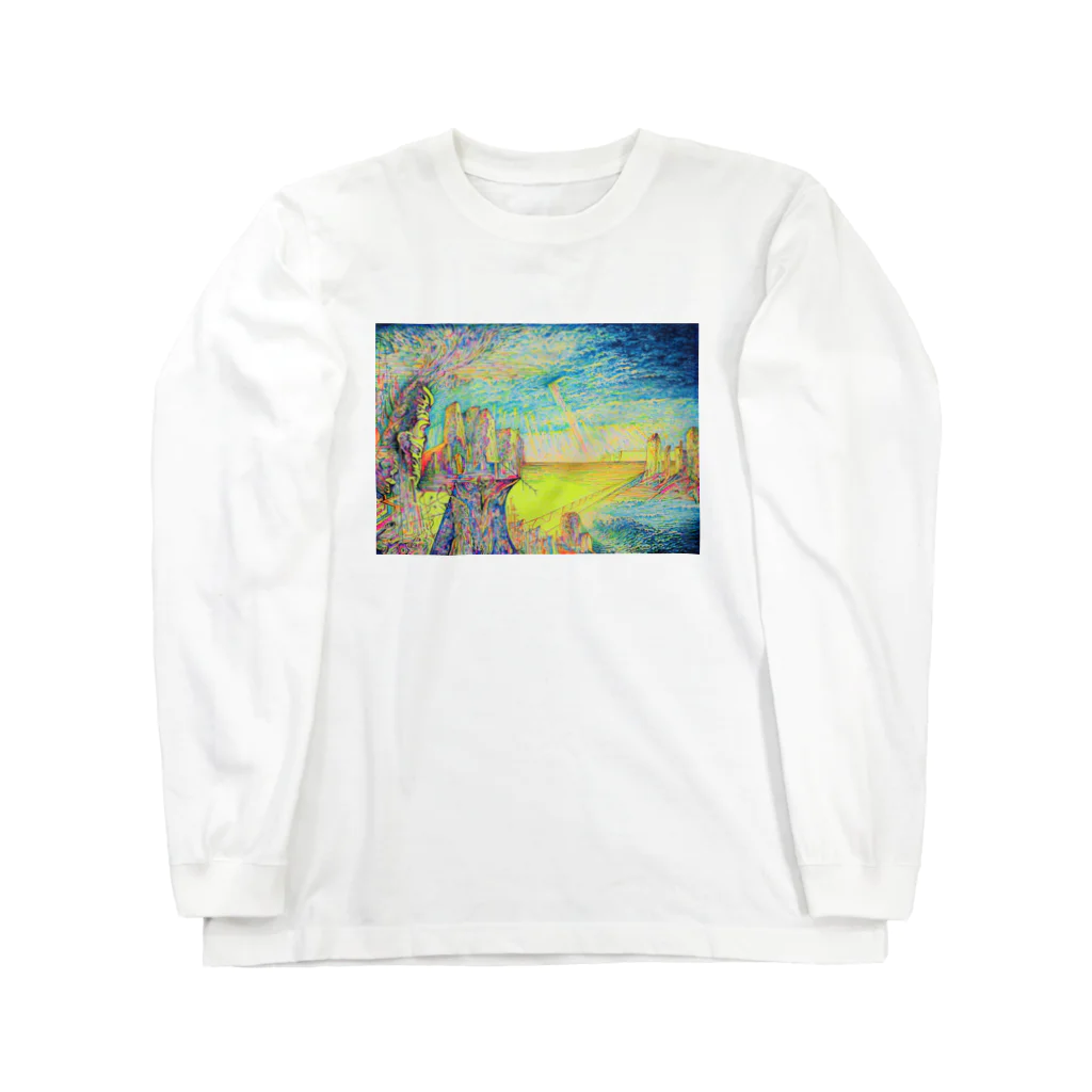 YOSHI-HEY ARTの電波と土と水と Long Sleeve T-Shirt