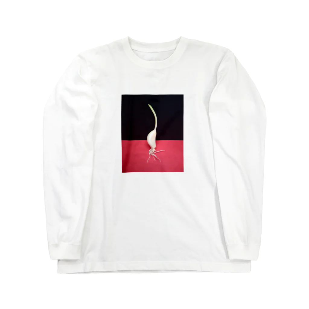 紅クラゲの自立ニンニク Long Sleeve T-Shirt