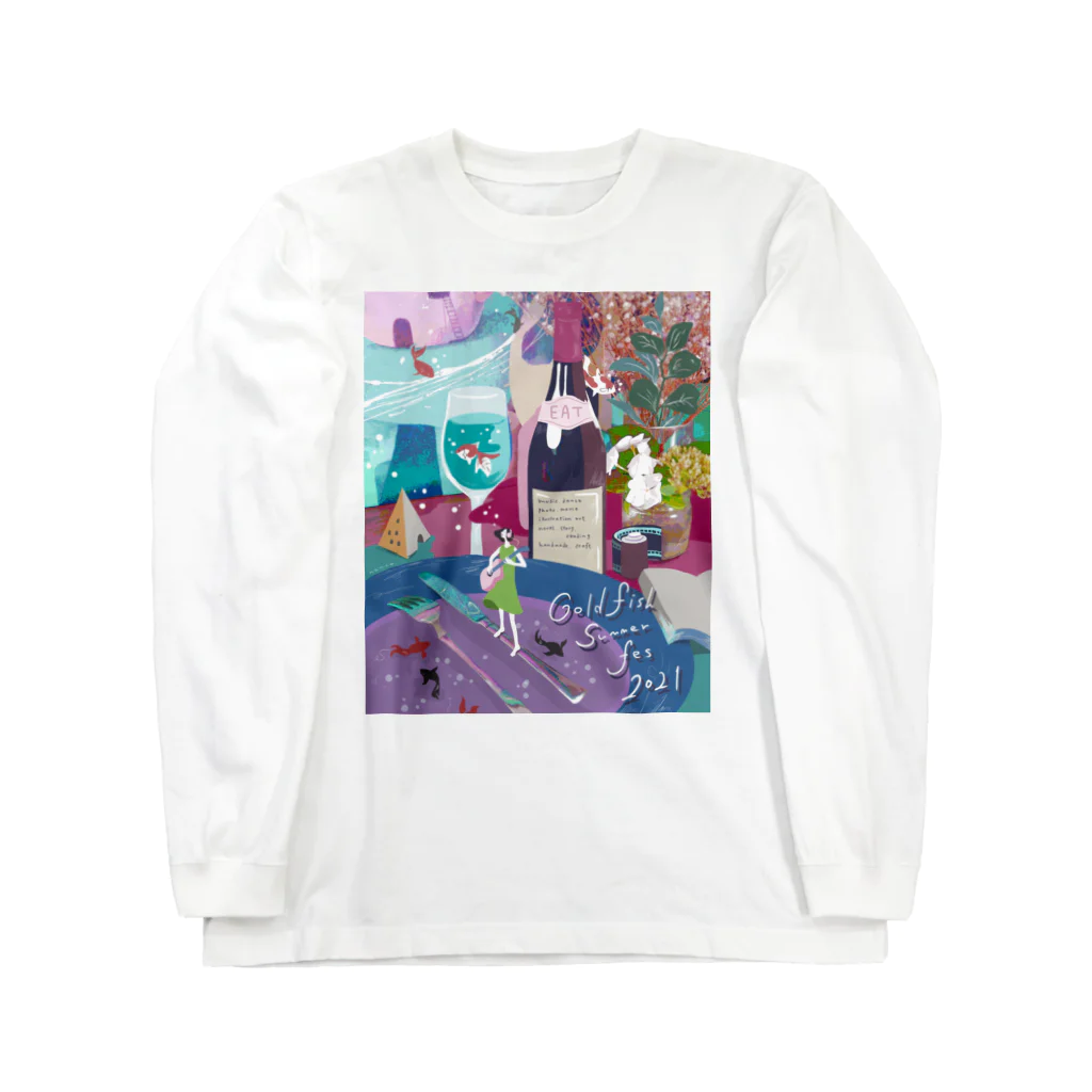 金魚たちの夏祭り👘🎋🎇の金魚たちの夏祭り 2021モデル Long Sleeve T-Shirt