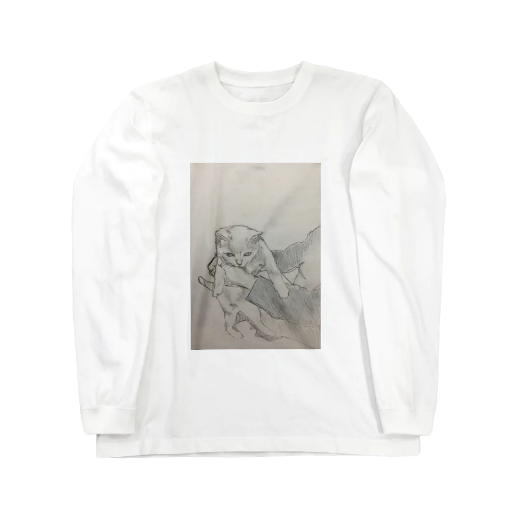 LUIS buleの手乗り子猫 Long Sleeve T-Shirt