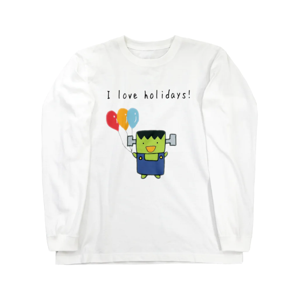 いかめし店舗のI love holidays! ふらんけん君 Long Sleeve T-Shirt