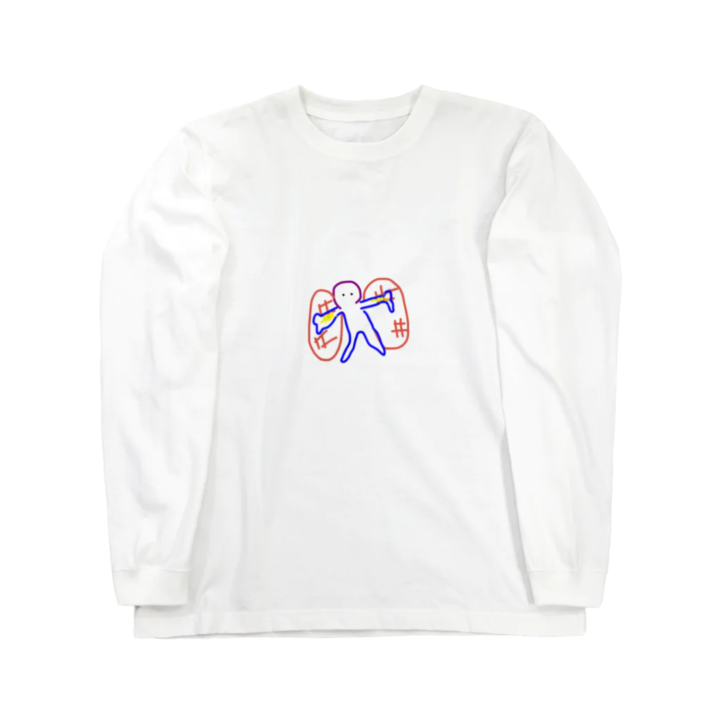 ターロウトーキーグッズ　ターロウトーキー海外ミステリーチャンネルのピークリヘン　トーキーイラスト Long Sleeve T-Shirt