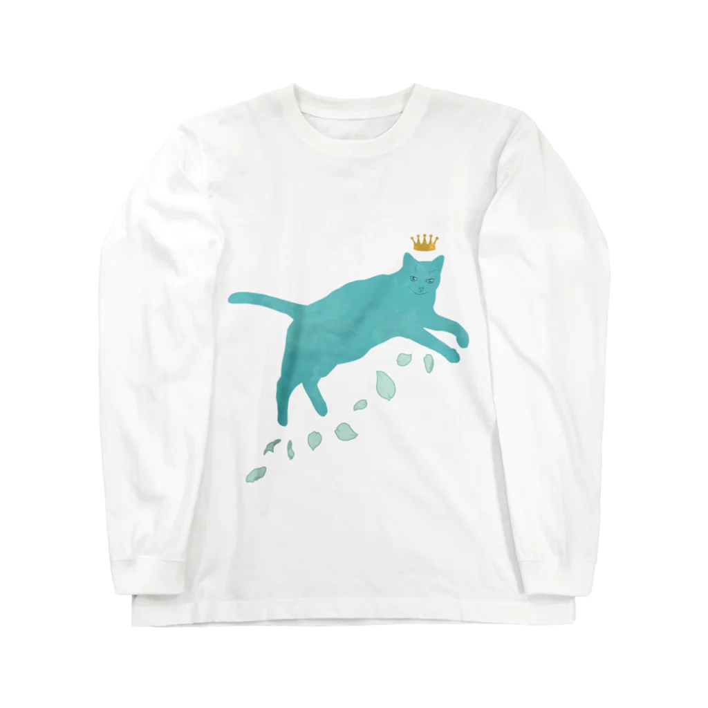 ねこや Ryoko -猫屋 りょうこ-のねこ　わたしがいちばん ロングスリーブTシャツ