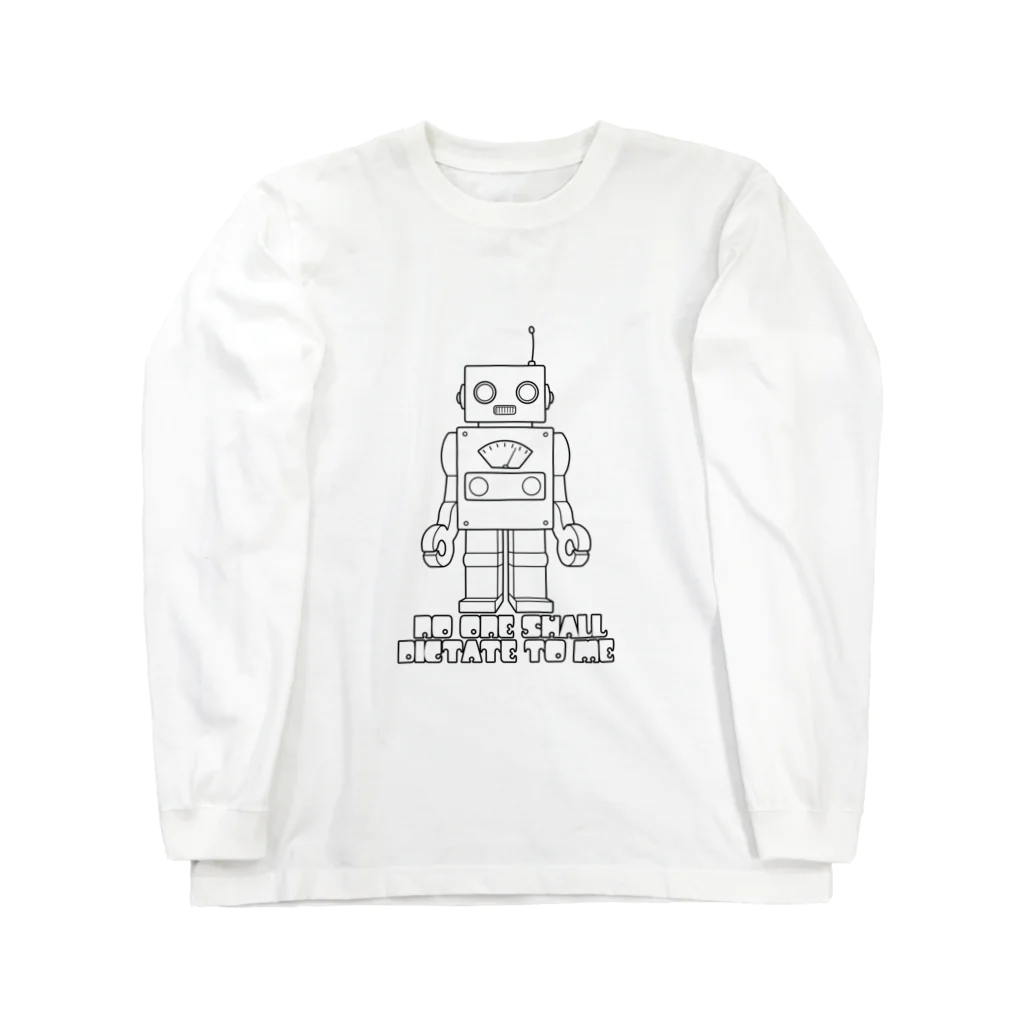 宮比のんのロボット（ブラック） ロングスリーブTシャツ