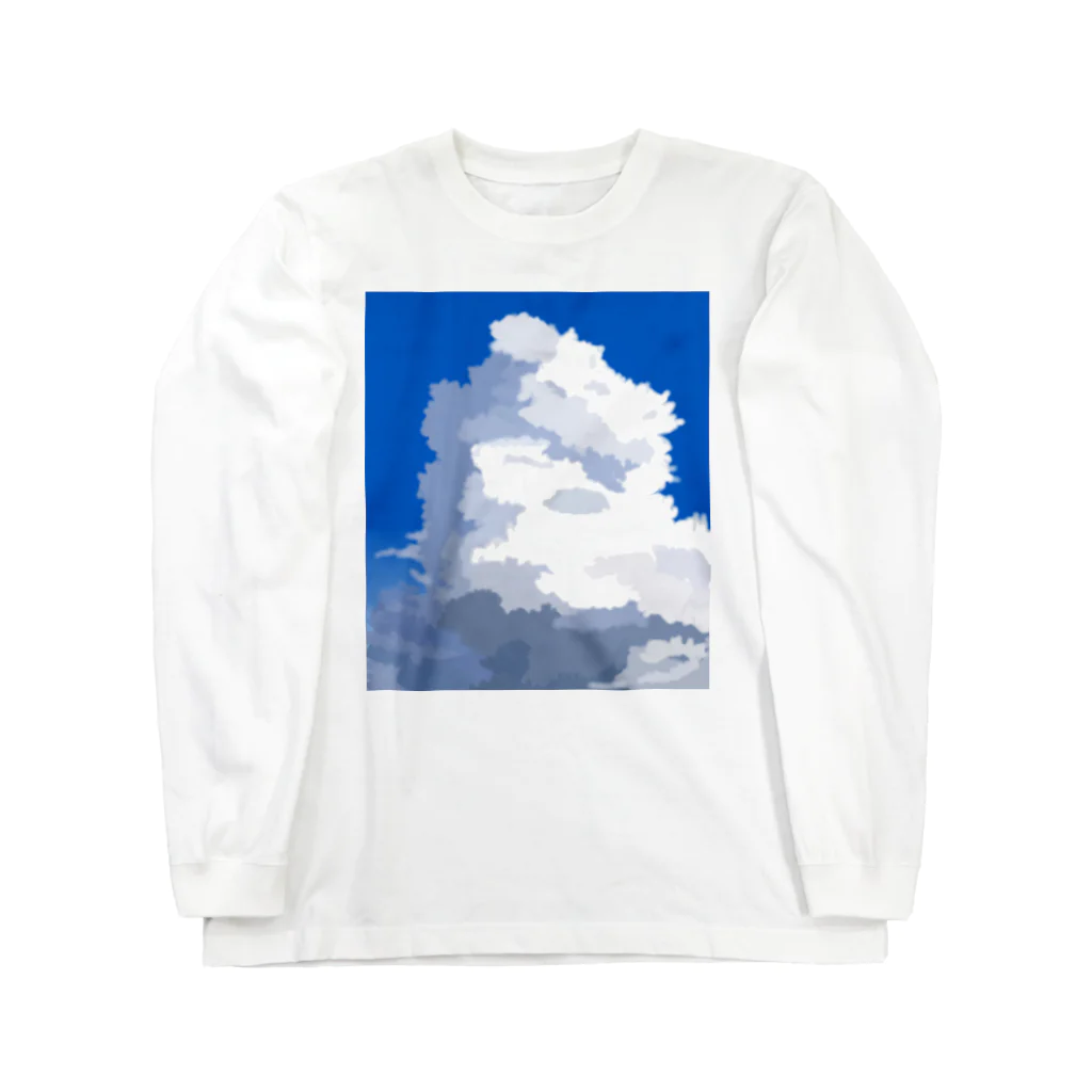 satoharuのもくもく積乱雲 ロングスリーブTシャツ